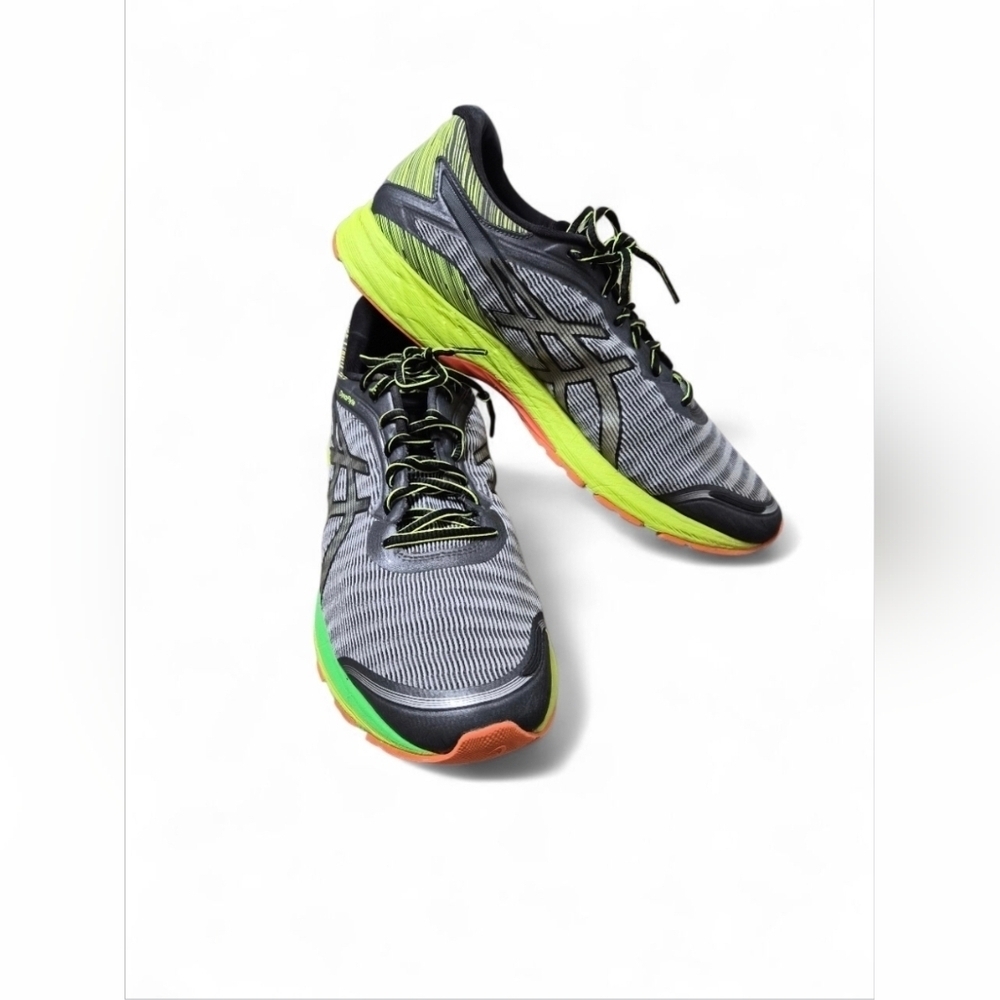 Asics Dynaflyte T6F3Y Gray Silver Multicolor Running Shoes Sneakers Size…